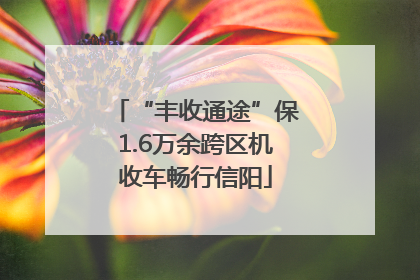 “丰收通途”保1.6万余跨区机收车畅行信阳