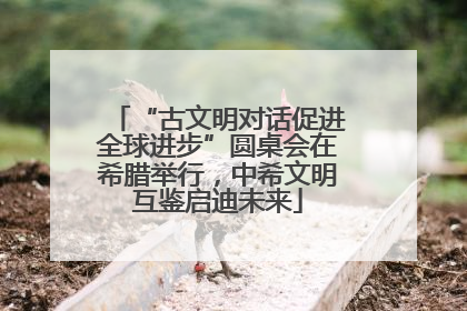 “古文明对话促进全球进步”圆桌会在希腊举行，中希文明互鉴启迪未来