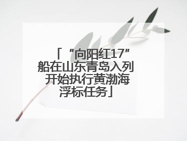 “向阳红17”船在山东青岛入列 开始执行黄渤海浮标任务