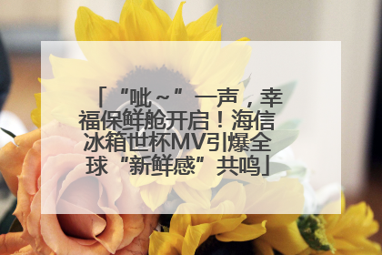 “呲～”一声，幸福保鲜舱开启！海信冰箱世杯MV引爆全球“新鲜感”共鸣