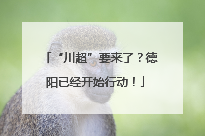 “川超”要来了？德阳已经开始行动！