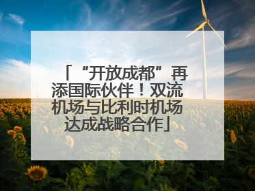 “开放成都”再添国际伙伴！双流机场与比利时机场达成战略合作