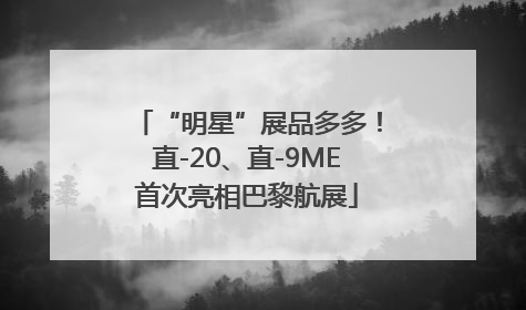 “明星”展品多多！直-20、直-9ME首次亮相巴黎航展
