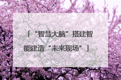 “智慧大脑”搭建智能建造“未来现场”