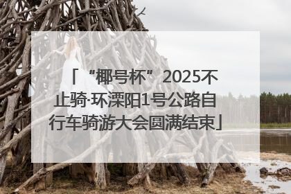 “椰号杯”2025不止骑·环溧阳1号公路自行车骑游大会圆满结束