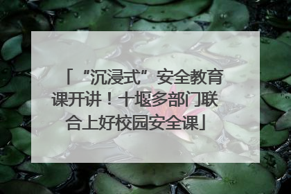 “沉浸式”安全教育课开讲！十堰多部门联合上好校园安全课