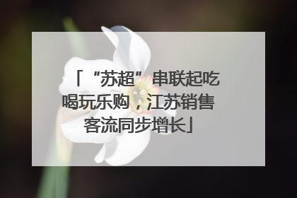 “苏超”串联起吃喝玩乐购，江苏销售客流同步增长