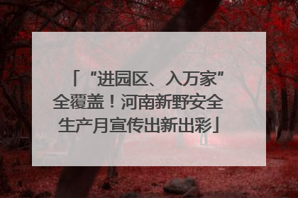 “进园区、入万家”全覆盖！河南新野安全生产月宣传出新出彩