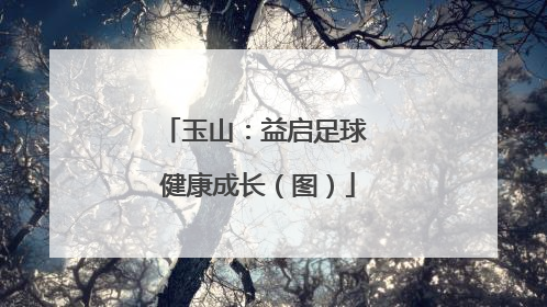 玉山：益启足球 健康成长（图）