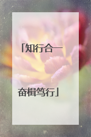 知行合一 奋楫笃行