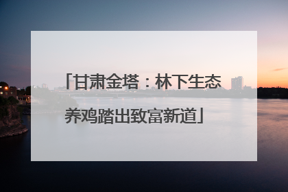 甘肃金塔：林下生态养鸡踏出致富新道