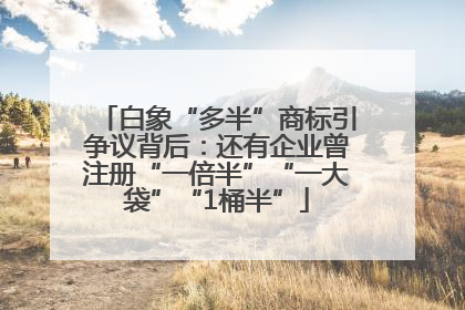 白象“多半”商标引争议背后：还有企业曾注册“一倍半”“一大袋”“1桶半”