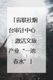省联社烟台审计中心：激活文旅产业“一池春水”