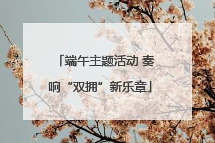 端午主题活动 奏响“双拥”新乐章