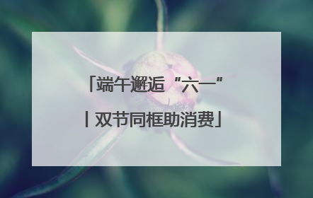 端午邂逅“六一”丨双节同框助消费