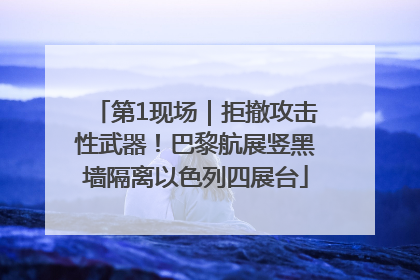 第1现场｜拒撤攻击性武器！巴黎航展竖黑墙隔离以色列四展台