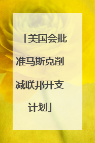 美国会批准马斯克削减联邦开支计划