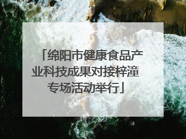 绵阳市健康食品产业科技成果对接梓潼专场活动举行