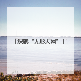 织就“无形天网”