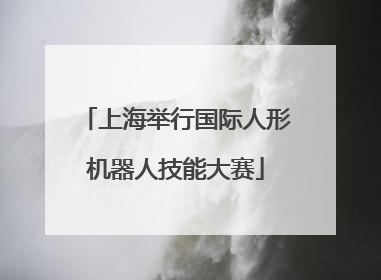 上海举行国际人形机器人技能大赛