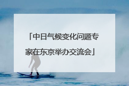 中日气候变化问题专家在东京举办交流会