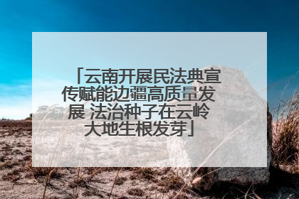 云南开展民法典宣传赋能边疆高质量发展 法治种子在云岭大地生根发芽