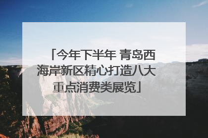 今年下半年 青岛西海岸新区精心打造八大重点消费类展览