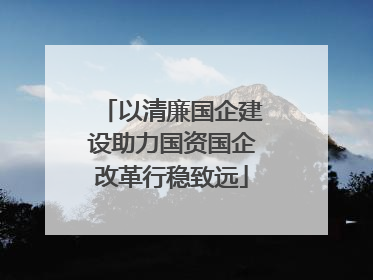 以清廉国企建设助力国资国企改革行稳致远