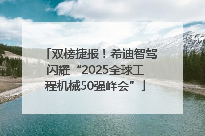 双榜捷报！希迪智驾闪耀“2025全球工程机械50强峰会”