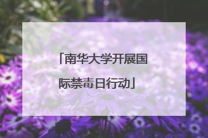 南华大学开展国际禁毒日行动