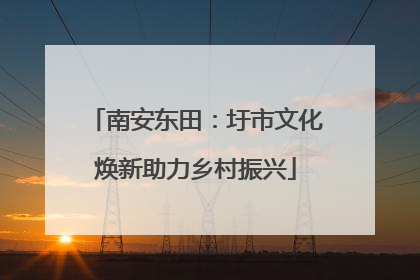 南安东田：圩市文化焕新助力乡村振兴