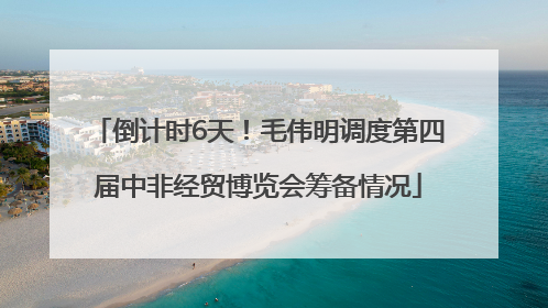 倒计时6天！毛伟明调度第四届中非经贸博览会筹备情况