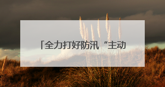 全力打好防汛“主动仗” 漳州高新区领导带队调研防汛工作