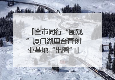全市同行“围观”厦门湖里台青创业基地“出圈”