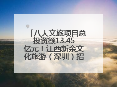 八大文旅项目总投资额13.45亿元！江西新余文化旅游（深圳）招商推介会举行