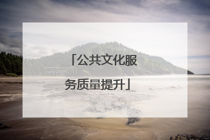 公共文化服务质量提升