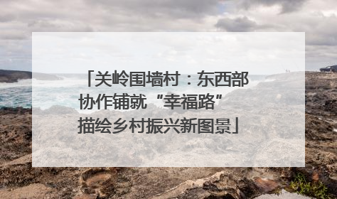 关岭围墙村：东西部协作铺就“幸福路” 描绘乡村振兴新图景