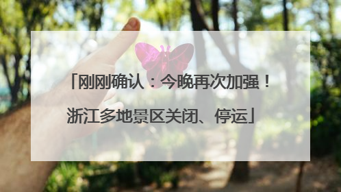 刚刚确认：今晚再次加强！浙江多地景区关闭、停运