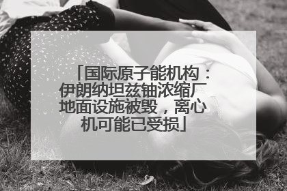 国际原子能机构：伊朗纳坦兹铀浓缩厂地面设施被毁，离心机可能已受损