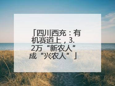 四川西充：有机赛道上，3.2万“新农人”成“兴农人”