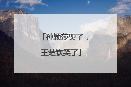 孙颖莎哭了，王楚钦笑了