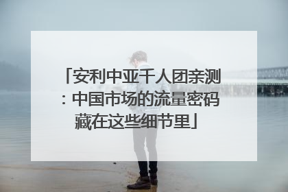 安利中亚千人团亲测：中国市场的流量密码 藏在这些细节里