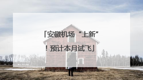 安徽机场“上新”！预计本月试飞