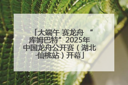 大端午 赛龙舟 “库姆巴特”2025年中国龙舟公开赛（湖北·仙桃站）开幕
