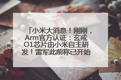 小米大消息！刚刚，Arm官方认证：玄戒O1芯片由小米自主研发！雷军此前称已开始大规模量产