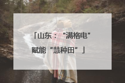 山东：“满格电”赋能“慧种田”
