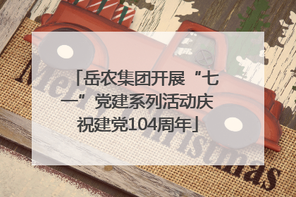 岳农集团开展“七一”党建系列活动庆祝建党104周年