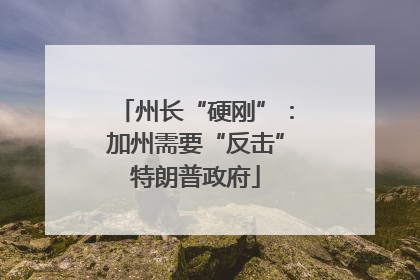 州长“硬刚”：加州需要“反击”特朗普政府