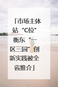 市场主体站“C位” 衡东“一区三园”创新实践被全省推介