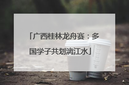 广西桂林龙舟赛：多国学子共划漓江水
